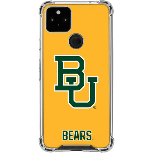 Baylor University BU Yellow Google Pixel 5a 5G Clear Case